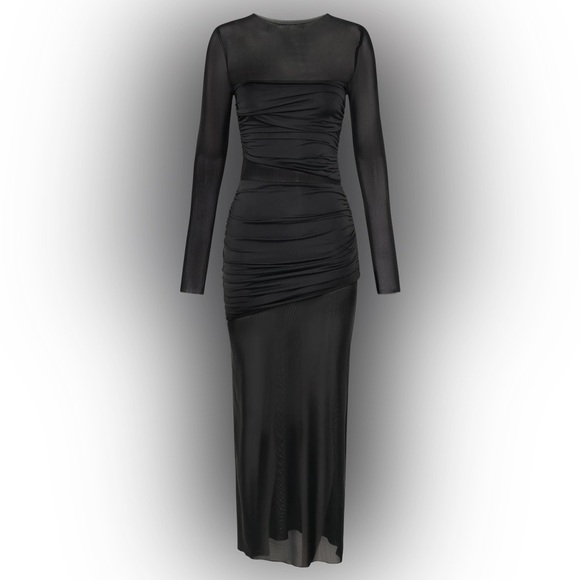 Meshki Kate Mesh and Nylon Maxi Dress - Picture 3 of 6